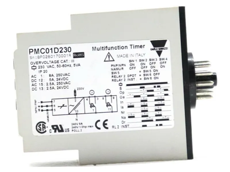 Časové relé CARLO GAVAZZI PMC01D230