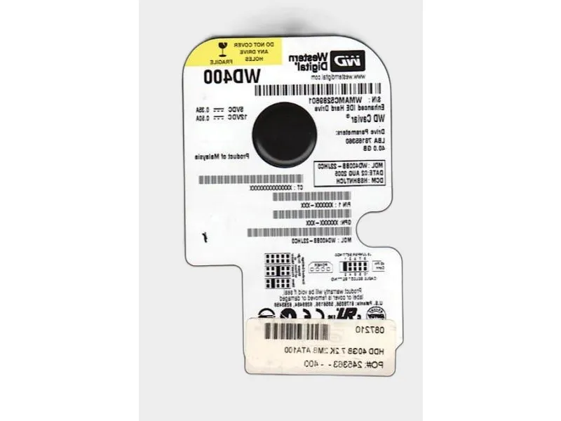 WD400BB-22JHC0 Ổ cứng bởi WESTERN DIGITAL