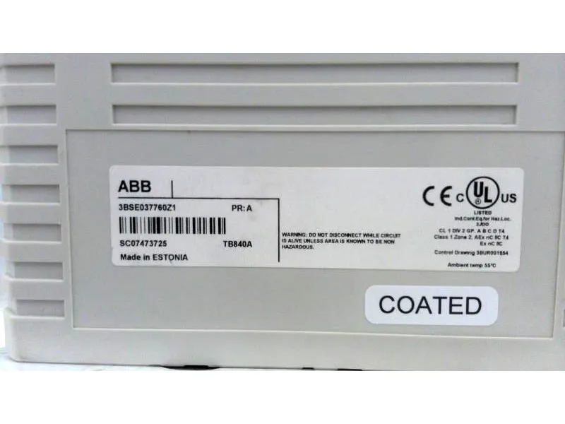 3BSE037760Z1 PLC模組/機架 由 - ABB - ASEA BROWN BOVERI 製造