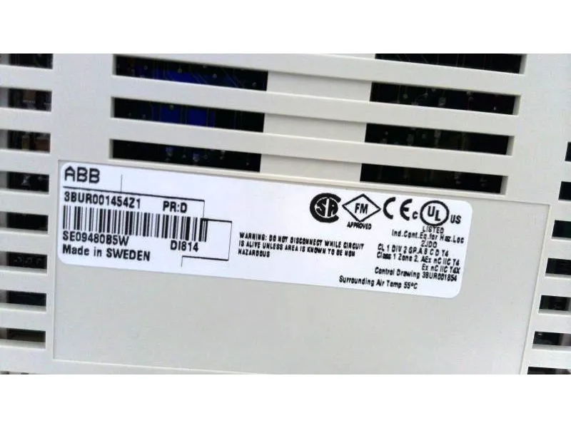 3BUR001454Z1 PLC模組/機架 由 - ABB - ASEA BROWN BOVERI 製造