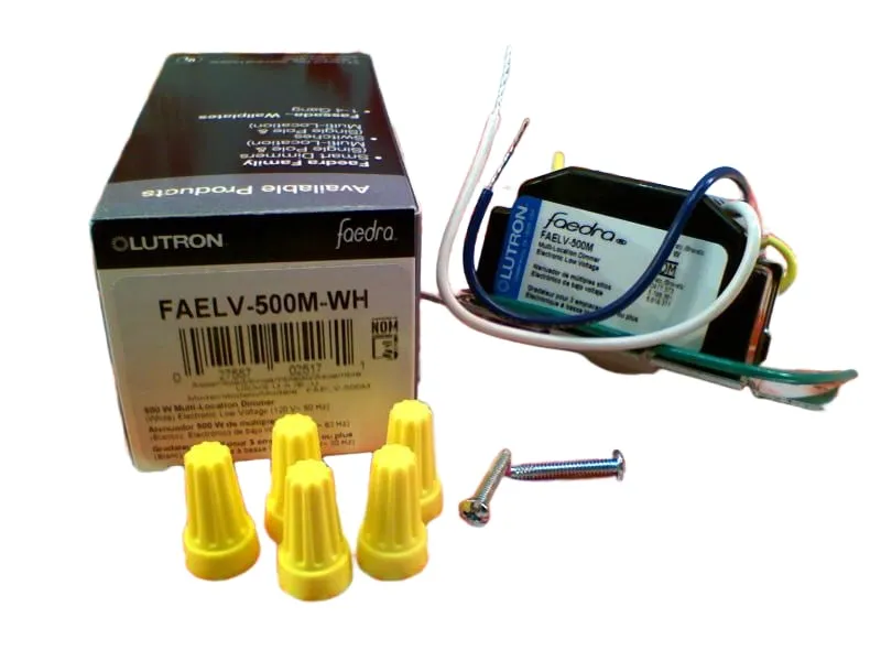 FAELV-500M-WH PLC模組/機架 由 LUTRON 製造