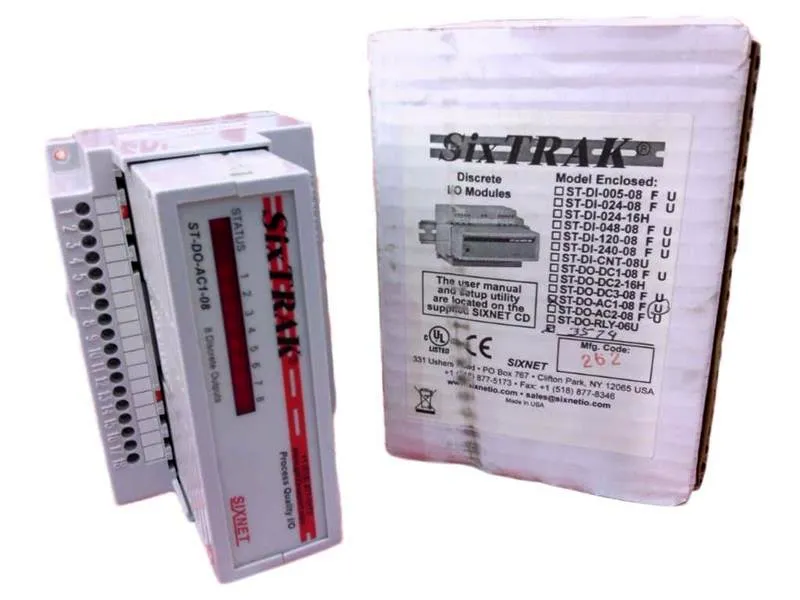 ST-DO-AC1-08 PLC模組/機架 由 SIXNET 製造