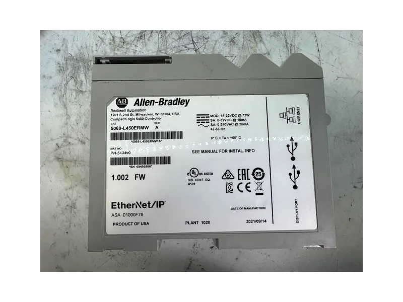 5069-L450ERMW PLC模組/機架 由 ALLEN BRADLEY 製造