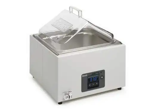 JBN12 US - Area di lavoro: 281L x 306W mm - Bagno d'acqua digitale non agitato per uso generale Gamma strumenti Grant - Ciascuno