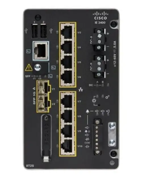 Cisco IE-3400-8T2S-E 工業乙太網路交換機