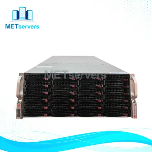Supermicro 8048B W/X10Qbi 4X E7-4830 V3 12C 384Gb 24X 6Tb Drives X540-T2 servidor