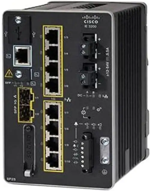 Cisco Catalyst IE3200 IE-3200-8P2S-E 固定式工業乙太網路交換機