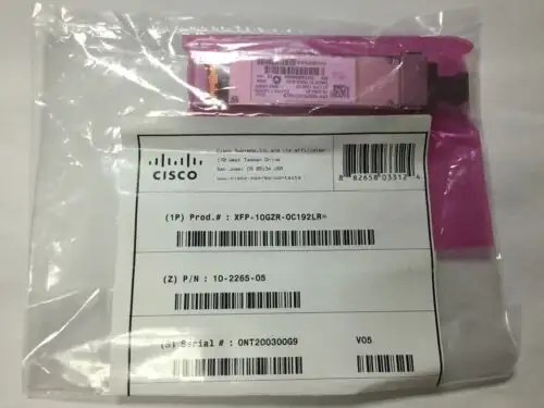 Cisco Xfp-10Gzr-Oc192Lr 光モジュール