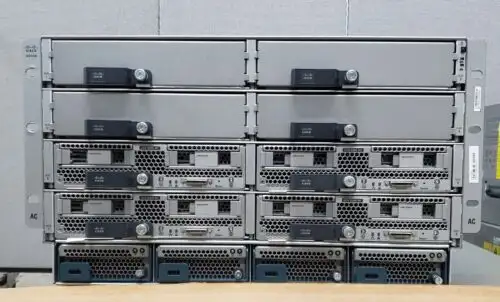 Cisco UCS 5108 4X UCSB-B200-M5 2X 20C Gold 6148 2.4GHz 512GB RAM 刀片機箱