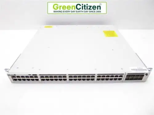 Cisco Catalyst C9300-48P-A V02 48埠Poe+交換機帶C9300-Nm-8X 10G模組