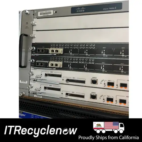 Cisco 6500 Series Switch 7606-S 2X Rsp720-3Cxl 2X Psu 16X 10G From X6708-10Ge