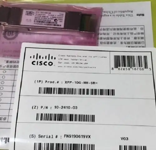 Cisco Xfp-10G-Mm-Sr 10Gbase-Sr XFP模組