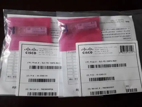 Cisco GLC-FE-100FX-RGD 100Base-FX SFPトランシーバー 2Km