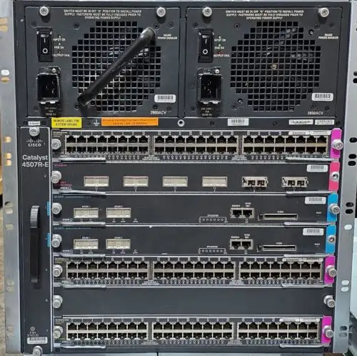 Cisco Catalyst 4507R+E 7 Slot - 3X Ws-X4548-Gb-Rj45V 1X Ws-X4306-Gb 2X Ws-X4013+