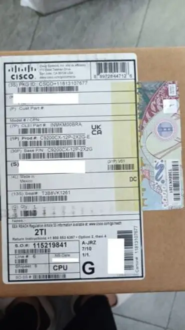 Cisco C9200Cx-12P-2X2G-E 12埠1G 2X10G 2X1G PoE+ 網路交換機