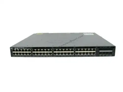Cisco WS-C3650-48PD-E 48ポートギガビットPoE + 2X 10Gb SFP+ AC付き