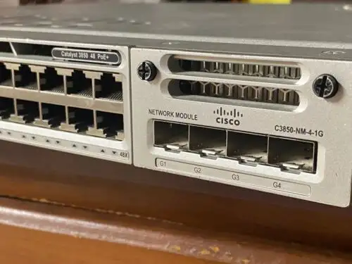Cisco Catalyst 3850 Series Ws-C3850-48P-S 48埠PoE交換機