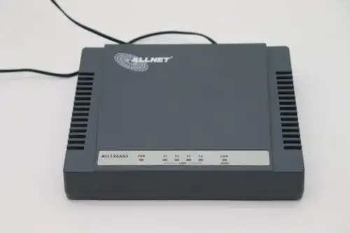Allnet Router All126As3 4Port 100Mbits No Ac Adapter Managed Dsl Modem Router-