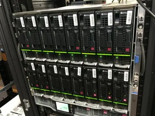 Hp C7000 Bladesystem W/16X Bl460C G8 16X E5-2690 V2 *320 Cores* 1Tb Ram 10Gb+Ssd