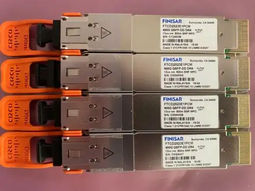 1 Pcs Cisco Finisar 400G Qsfp-Dd Dr4 500M Smf Mpo Optical Transceiver Ftcd2523E
