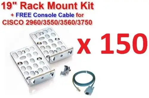 Lot Of 150 Cisco 2960/3550/3560/3750 Rack Mount Kit + Console Cable & Other Part