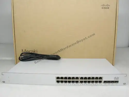 Meraki Cisco Ms250-24P-Hw **1-Year Enterprise License** 24-Port Poe Switch
