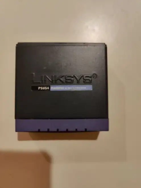 Cisco Linksys Psus4 Wired Usb Print Server With 4-Port Switch.