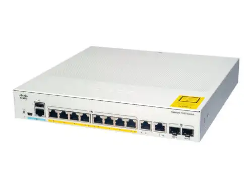 Cisco C1000-8Fp-E-2G-L 8埠PoE交換機