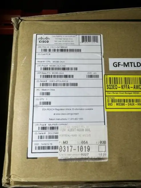 Cisco Meraki Ms390 24 Port Upoe Switch Ms390-24Ux-Hw