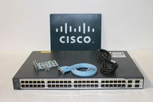 Cisco 3750 V2 48Ts Ws-C3750V2-48Ts-E 48 Port Catalyst Switch Ws-C3750-48Ts-E