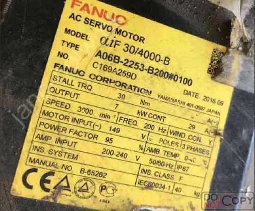 Fanuc A06B-2253-B200#0100 伺服馬達