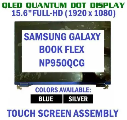 Samsung Notebook Np950Qcg Touch 1920X1080 Blue 15.6" Top Assembly