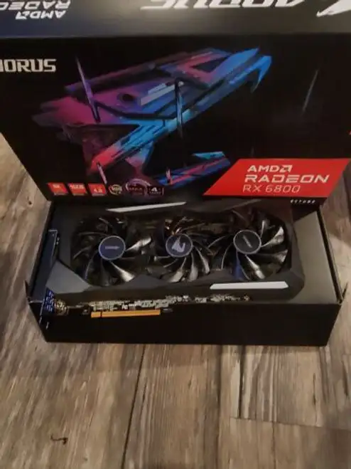 Aorus Radeon 6800 16G Graphics Card Max-Covered Cooling 16Gb With Box
