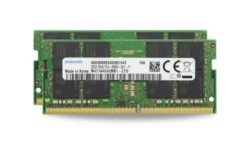 Sam Original 64Gb (2X32Gb) Ddr4 2666Mhz Pc4-21300 Sodimm 2Rx8 Cl19 1.2V 筆記型電腦記憶體