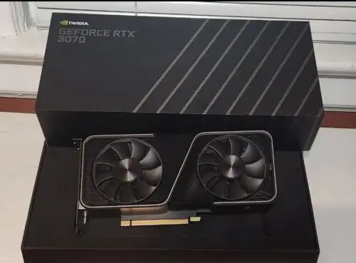 Nvidia Rtx 3070 Fe Founders Edition Graphics Card Non-Lhr Gpu With & Cable