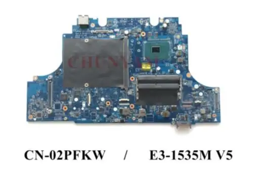 Cn-02Pfkw For Dell Laptop Precision 7710 M7710 With E3-1535M V5 Motherboard
