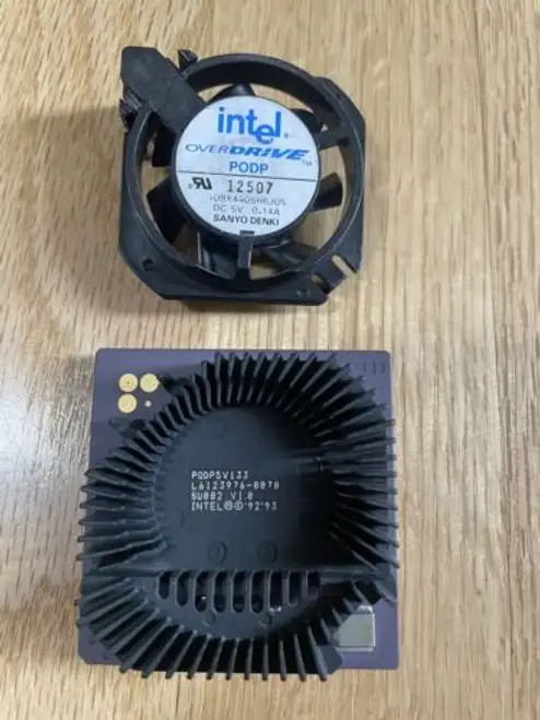 Read Very Rare Intel Pentium 133 Overdrive Podp5V133 Su082 Socket 4 273 Pins