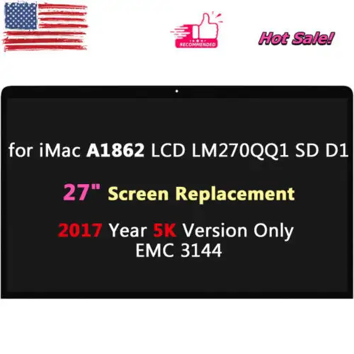 Imac A1862 LM270QQ1-SDD1 5K EMC 3144 27" แผงแสดงผล LCD