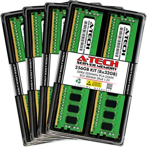 256Gb 8X 32Gb Pc4-3200 Rdimm Supermicro 2014Cs-Tr Memory Ram