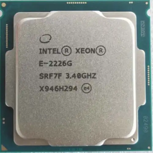 Intel Xeon E-2226G 3.4-4.7Ghz 6 Core 12Mb 80W Lga1151 Cpu Processor
