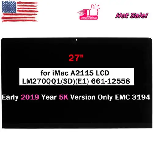 Imac A2115 LM270QQ1-SDE1 EMC 3194 จอแสดงผล 27" 5K