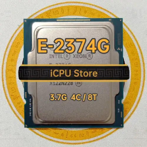 Intel Xeon E-2374G Srkn3 3.7Ghz 4Cores 8Ths 8Mb 80W Lga1200 C256/C252 Cpu