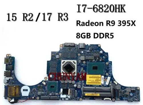 Cn-02Ndj3 For Dell Alienware 15 R2 17 R3 With I7-6820Hk Cpu Laptop Motherboard
