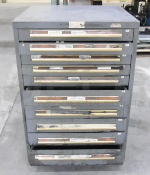 Equipto 10 Drawer Cabinet 30X27-3/4X44-1/4