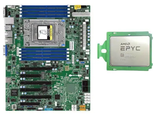Supermicro H11Ssi-I +Amd Epyc 7B12 Cpu Processor 64 Core 128 Th 2.25-3.4Ghz