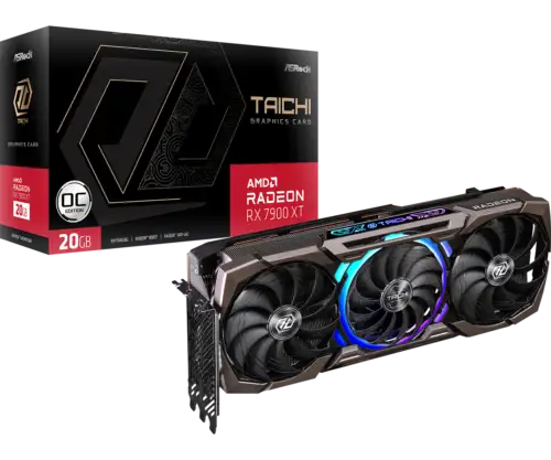 Asrock Amd Radeon Rx 7900 Xt Taichi 20Gb Oc Gddr6 Pci-E 4.0 Video Card