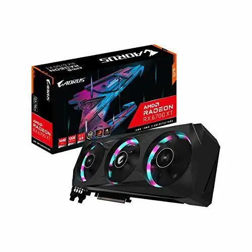 Gigabyte Amd Radeon Rx6700Xt Graphic Board Gddr6 12Gb Gv-R67Xtaorus E-12Gd
