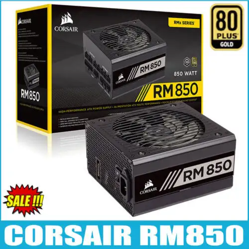 Corsair Rm Series Rm850 850 Watt 80+ Gold Certified Fully Modular Power Supply