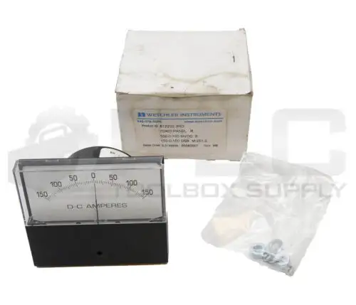 New Yokogawa 612232-3Rd Panel Ammeter 150-0-150Dca
