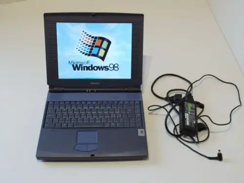 Sony Vaio Pcg-F801 Windows 98. Vintage Laptop